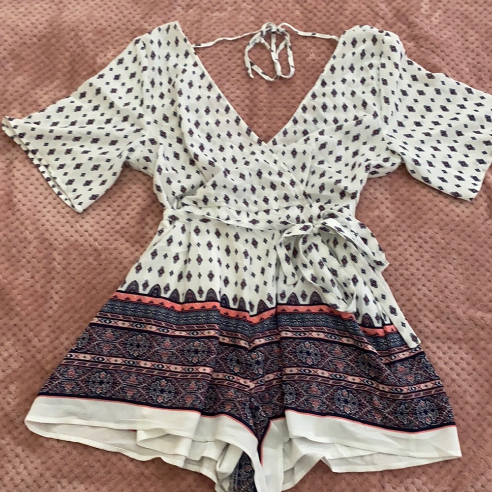Printed romper